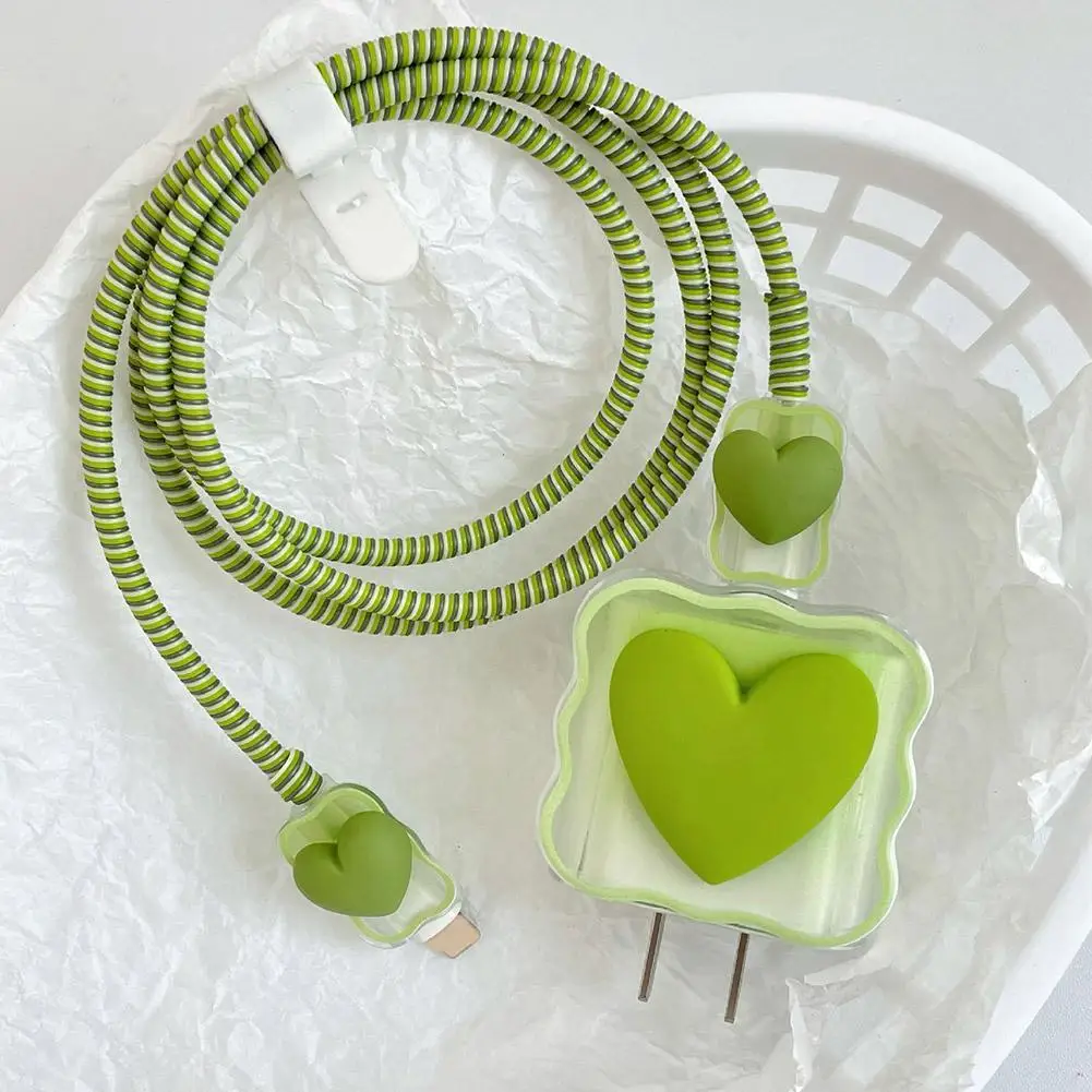 

DIY Protector For IPhone Charger Adapter Charger Cable Organizer Bites Wrap Anti-bite Line Cord Winding Wire Soft T0H8