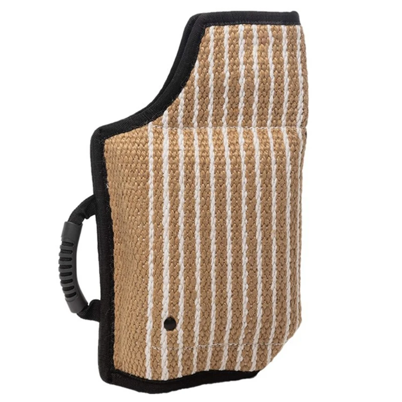 

Прочный джутовый рукав для укуса собаки, буксир для работы, тренировки щенков, игровая жевательная игрушка, перчатка для руки,