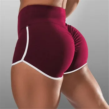 Women Summer Shorts for Sports Fitness Gym Skinny Slim Shorts Causal Yoga Shorts Low Waist Stretchy Short Pants Gym Clothing 4
