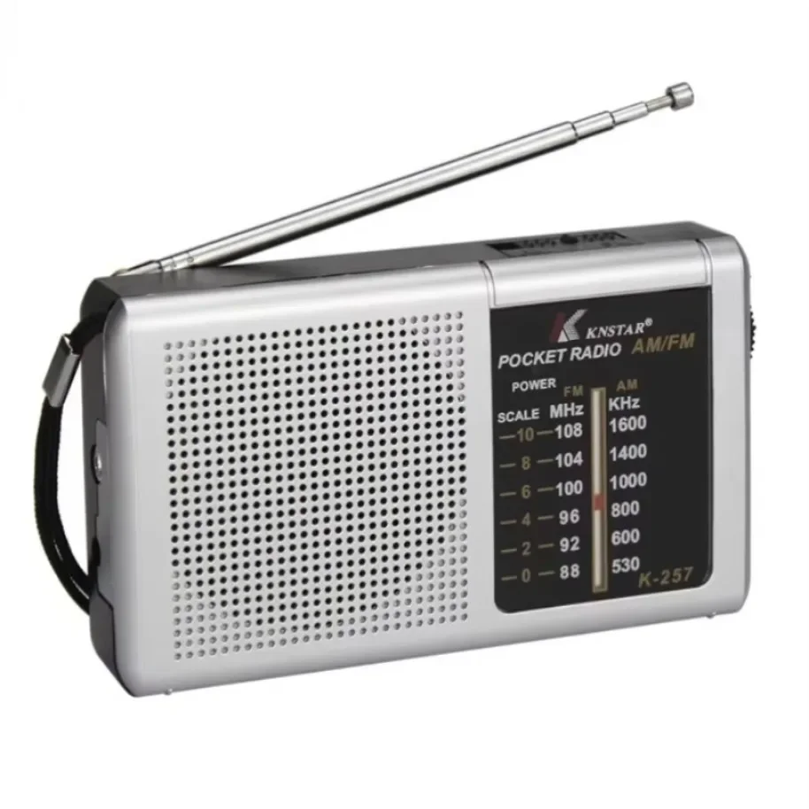 AM FM Portable Mini Two Band Radio Full-wave Band Battery Powered Radio Built-In Speaker Outdoor Emergency Radio for Elders