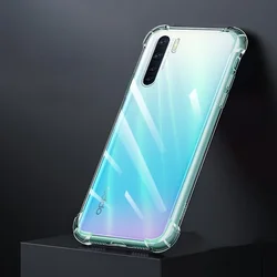 Durable Transparent Shockproof Phone Case with Airbag Technology - OPPO F9 Pro (Clear)