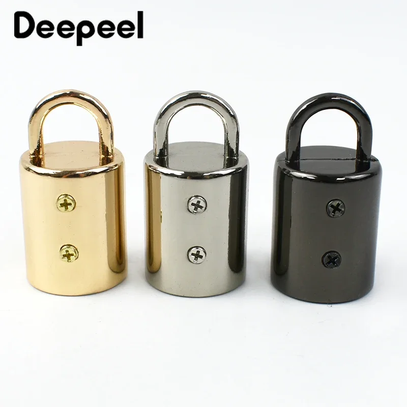 5/10/20Pcs 14mm bag metal buckles handbag strap tassel cap clasp hook connector hanger rope cord lock DIY hardware accessories