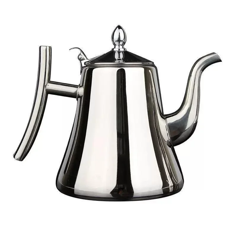 Thickened Stainless Steel Teapot Kettle Kettle Hotel Restaurant Home Induction Cooker Flower Teapot Coffee Pot