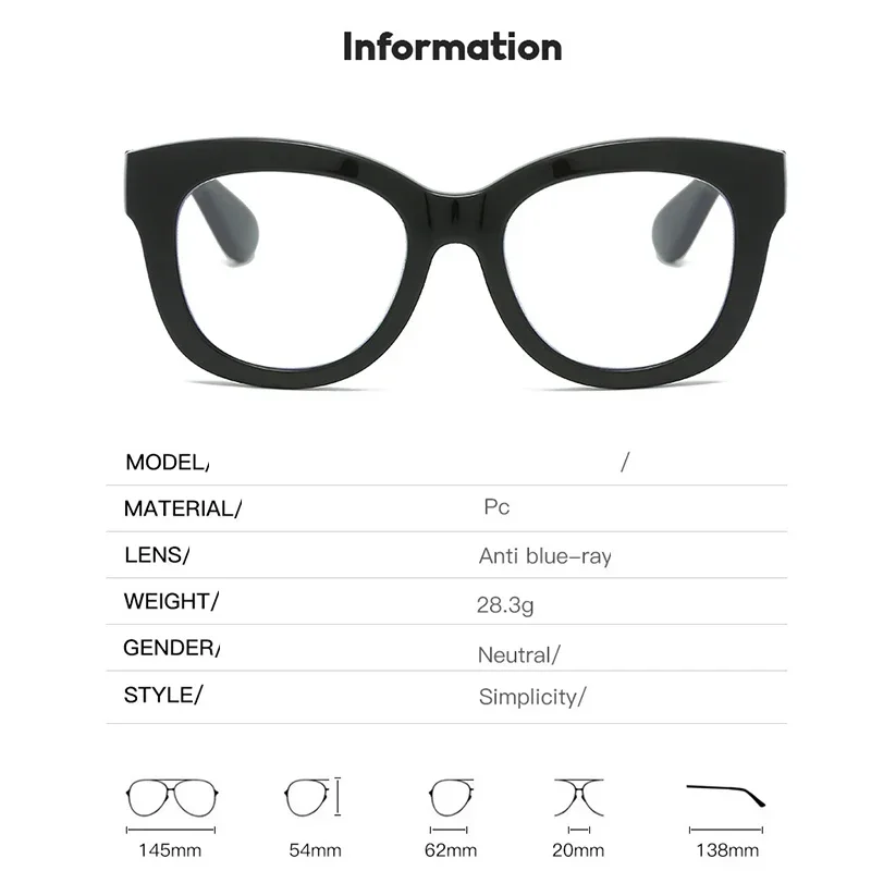 JNPCXI Fashion Square Spring Temples Women Glasses Frame Clear Anti-Blu-Ray Eyewear Retro Men Optical Frame Reading Glasses 5