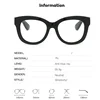 JNPCXI Fashion Square Spring Temples Women Glasses Frame Clear Anti-Blu-Ray Eyewear Retro Men Optical Frame Reading Glasses 5