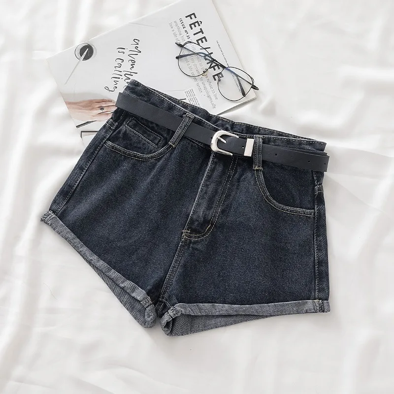 New Chic Summer High Waisted Short Jeans Women Clothing Vintage Casual Loose Wide Leg Pant Denim Streetwear Fashion Short Female