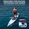 14 Inflatable Stand  Paddle Board for Racing 28 Narrow Design for Expert Paddlers with NonSlip EVA Deck Pad, Includes Premium