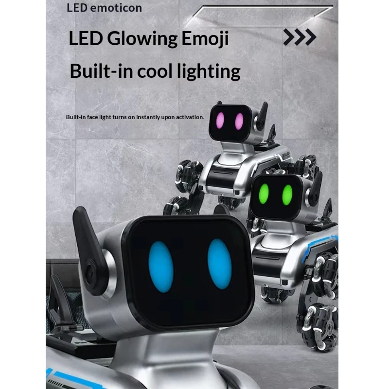 제스처 감지 전동 RC 로봇 강아지 장난감 8륜 지능형 애완견 자동차 어린이 남자아이 생일 크리스마스 선물