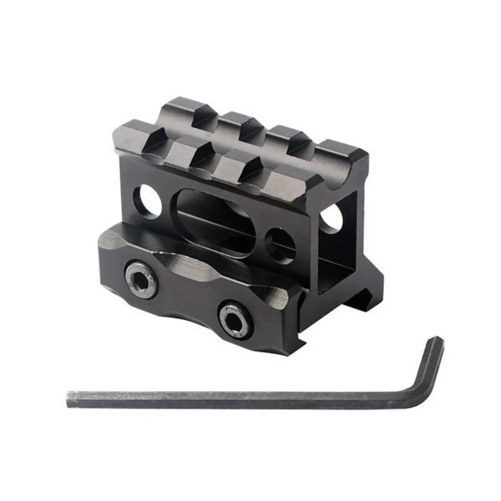Picatinny Riser Mount Scope Riser Mount Scope Mount Adapter Rail Adapter Picatinny Rail Accessories Tactical 3slot RMR Holographic Red Dot T1 Height Increasing Metal Guide 20mm Sight Bracket Base for Hunting Flashlight Optics