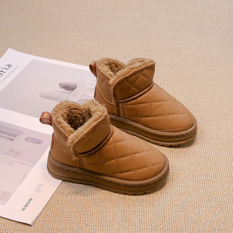 Warm Cotton Kids Ankle Boots for Autumn Winter