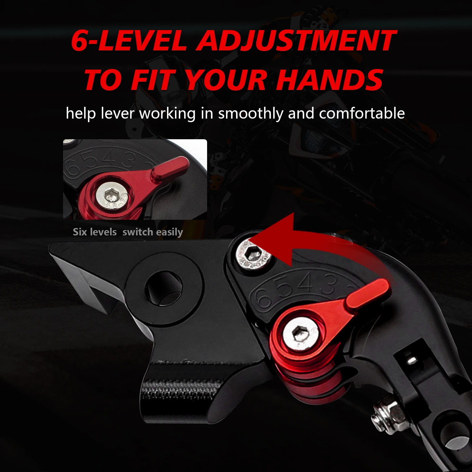 Motorcycle Brake Lever For Yamaha YFM 700 Raptor 700R 2008-23 Adjustable Fold Extendable Brake Clutch Lever Accessories