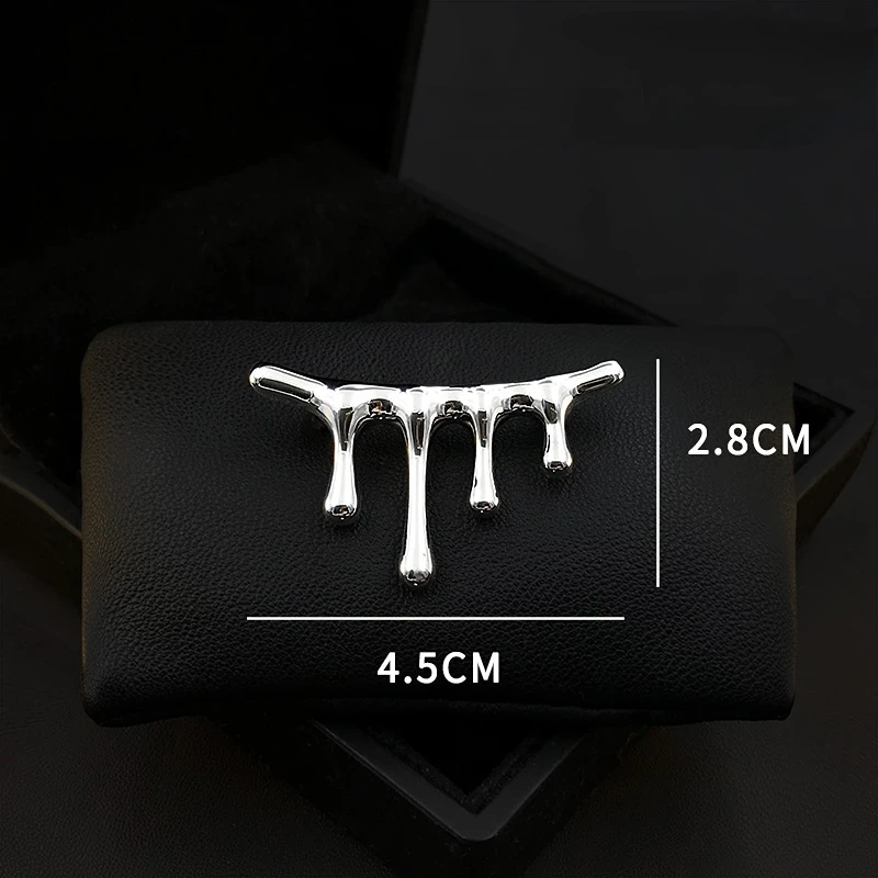 Irregular Water Drop Lava Brooch New Trendy High-End Women's Exquisite Neckline Suit Pin Ornament Accessories Jewelry Pins Gifts