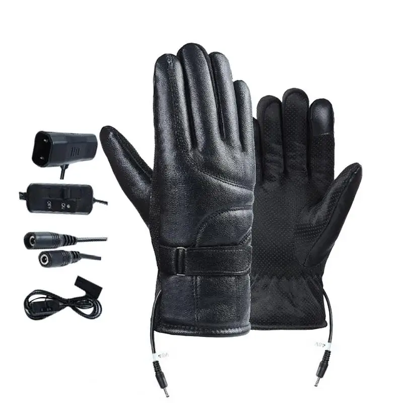 

Перчатки с подогревом для мужчин, водонепроницаемые перчатки с подогревом для катания на лыжах, рыбалки, перезаряжаемые перчатки, уличное снаряжение для работы, спорта, походов
