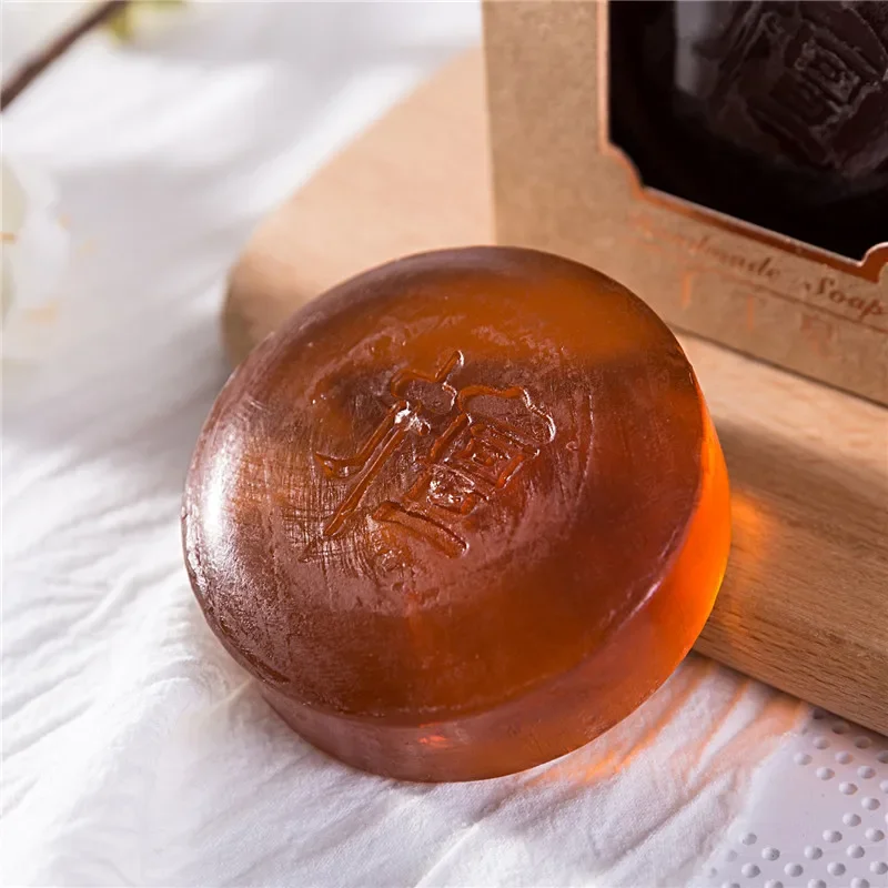 100g New Natural Sandalwood Essential Oil Soap Effective Herb Promote Sleep Essential Oil Facial Control Cleansing Soap hand soap