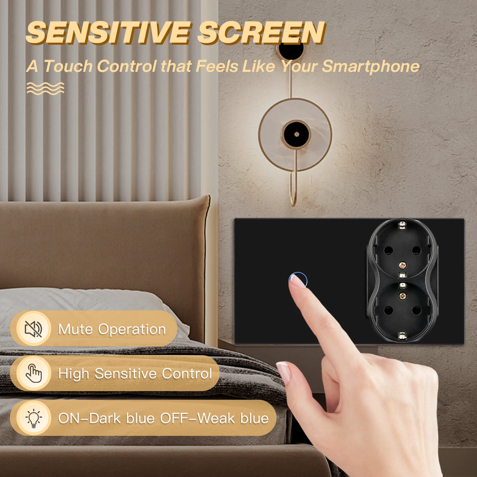 bseed glass touch wall light switches padrao da 01