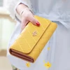 Wallets For Women Cute Pink Pocket Womens Wallets Purses Plaid Pu Leather Long Wallet Hasp Phone Bag Money Coin Pocket Bag 5