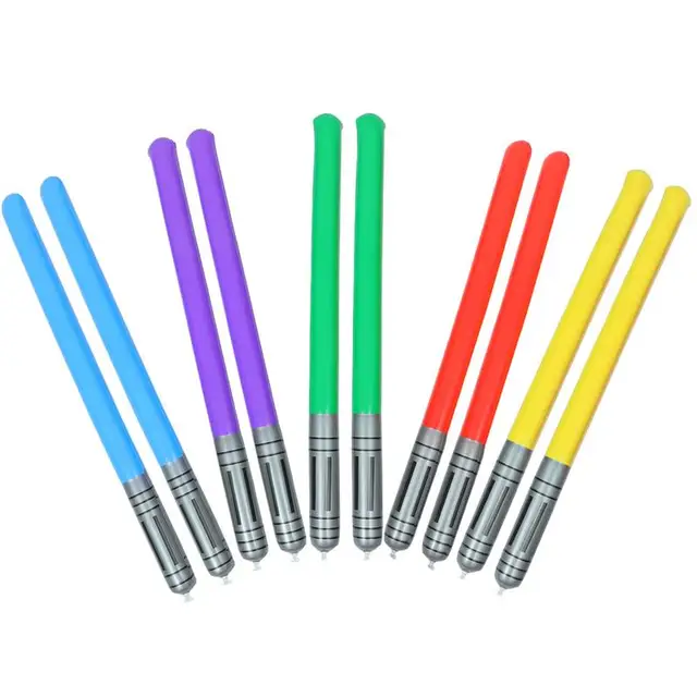20pcs Inflatable Cosplay Light saber Inflatable Sword Toys boys for Star Fans Children War Game Birthdays Party Gifts 1