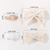 4Pcs/Set Baby Hair Clip Cute  Flower Butterfly Hairpins for Toddler Children Girl Lovely Clips Barrettes Headwear Accessories 4