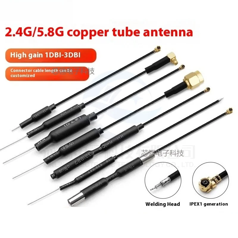 Récepteur RC 2.4G 25CH connecté à une radiocommande avec câbles de 15 cm