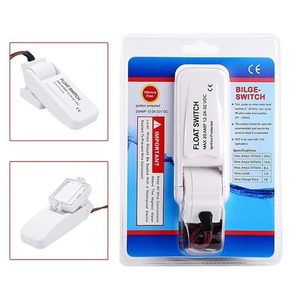 12V 1100GPH Automatic Boat Bilge Pump Float Switch Bilge Switches Flow Sensor for Electric Water Pump bilge pump marine water pump