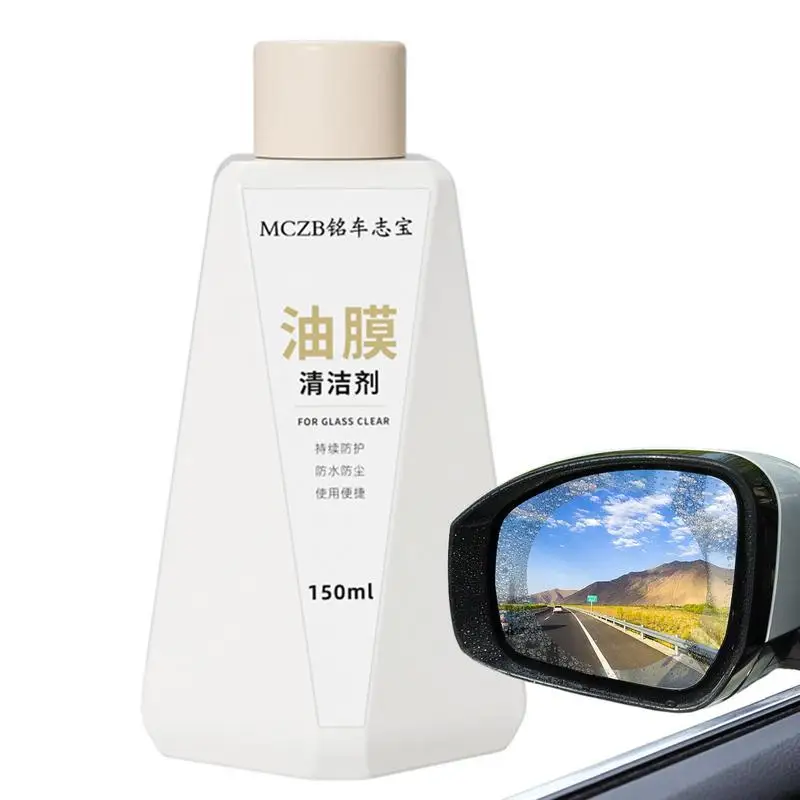 

Car Glass Oil Film Cleaner Car Cleaning Supplies 150ml Glass Stripper Water Stains Remover Car Window Cleaner Liquid Won'T Strip