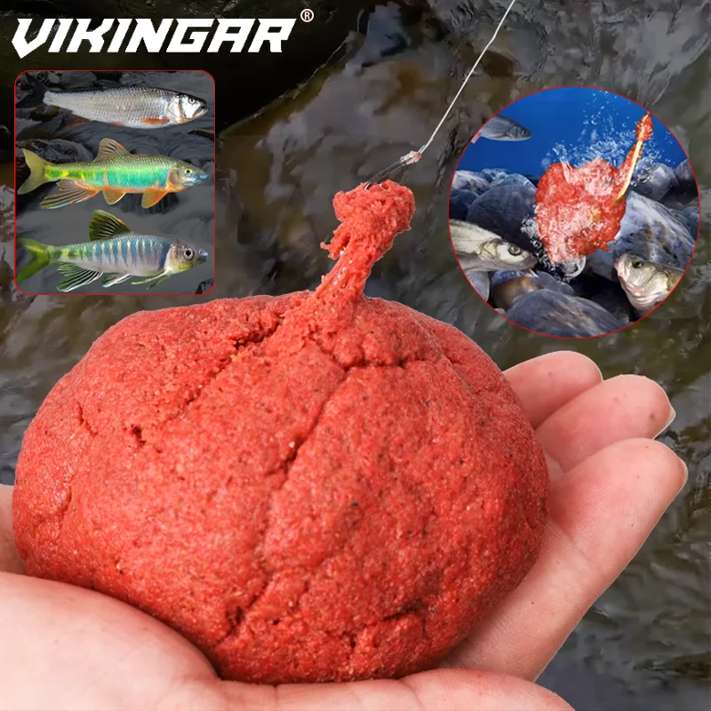 Neuer 300g roter Wurm Meeresangeln Lockstoff Köder Fischgeschmack Köder Klebriger Haken Hohe Attraktivität Pesca Futterzusatz Weicher Köder – Detail 1