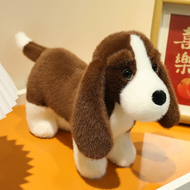 NICI 61897 Knuffeldier teckel 27 cm, bruin, zacht pluchen dier, schattig knuffeldier om te knuffelen en te spelen, leuk cadeau-idee voor kinderen en volwassenen