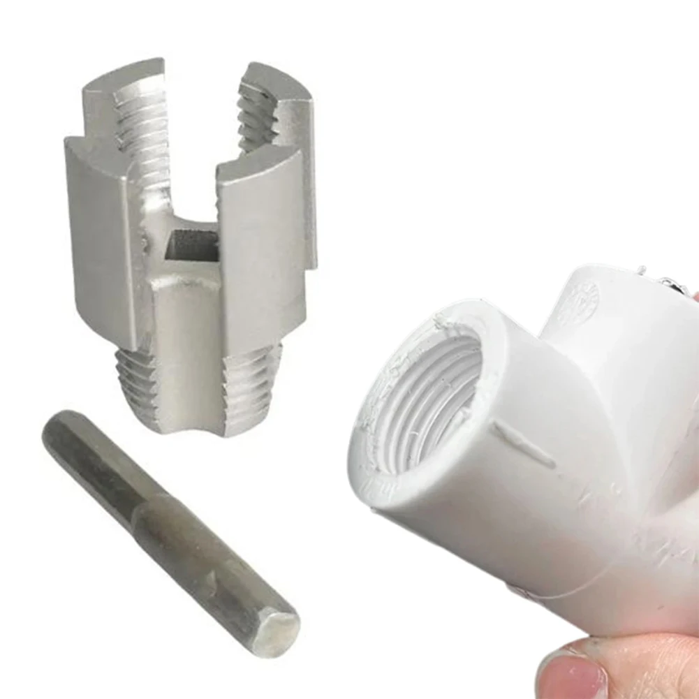 Integrated Internal & External Pipe Threading Tool PVC Pipe Thread Cutting Tool PVC Pipe Threader Kit for Thread Cutting