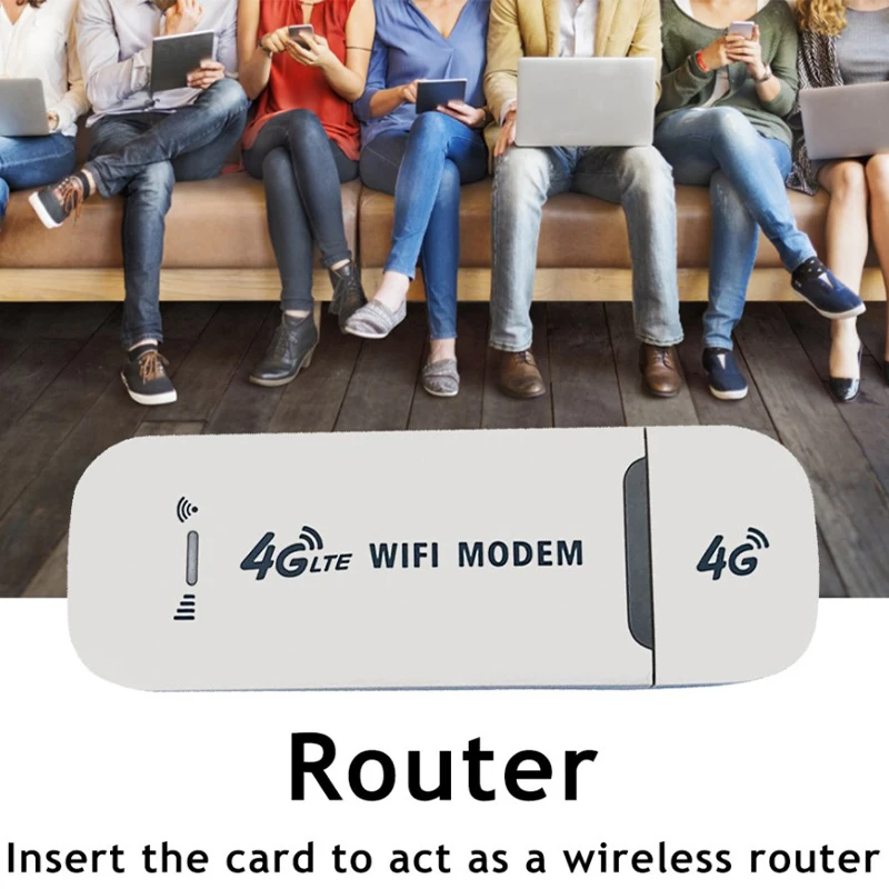 WiFi Router 4G LTE Wireless Router USB Dongle 150Mbps Modem 4G Mobile Broadband Sim Card Wireless WiFi Adapter For Laptops UMPCs MID Devices