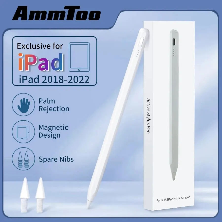 Advanced Stylus Pen with LED Indicators and Palm Rejection - Fast Charging and Touch-Enabled