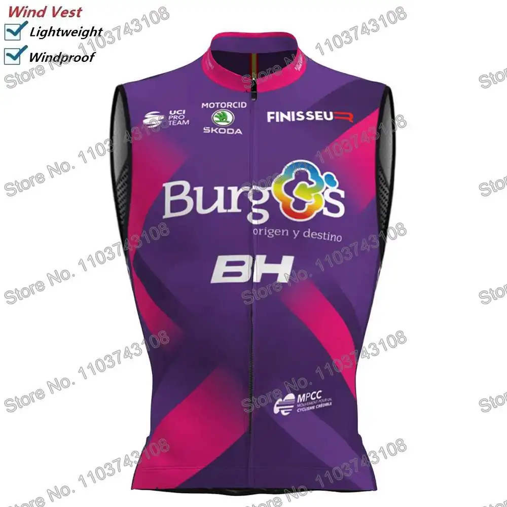 Burgos Burpellet BH Cycling Vest Windbreaker Pro Race Men Wind Vest Summer Road Bike Jersey Sleeveless MTB Bicycle Jacket