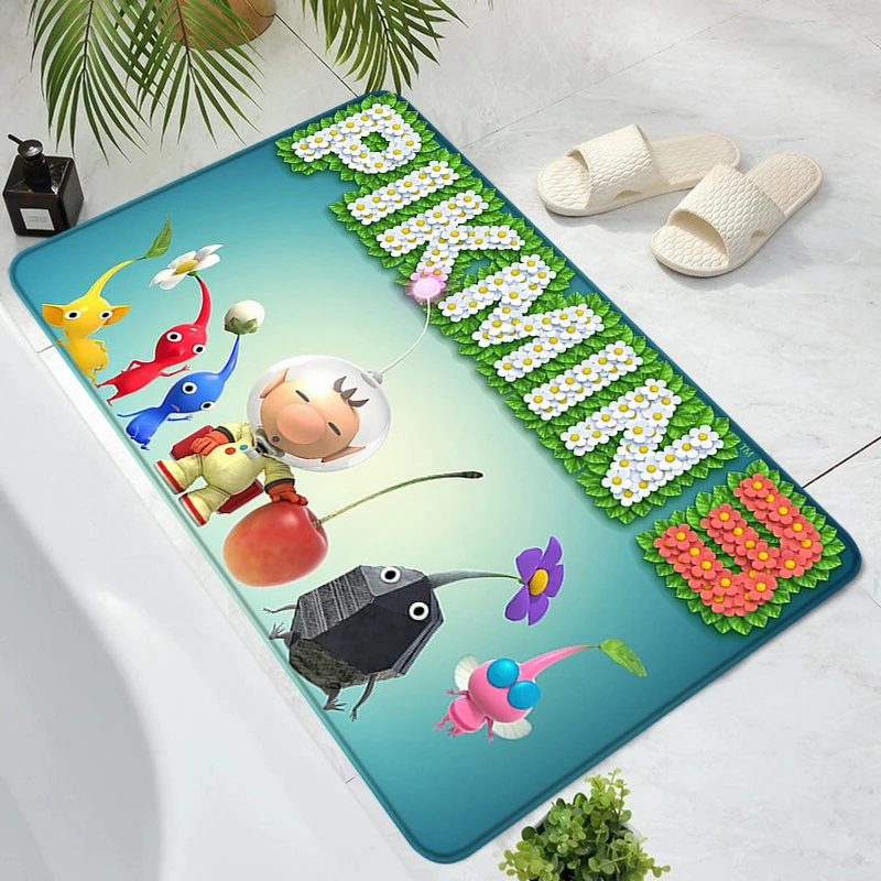 

Entrance Carpet P-Pikmin Cute Carpet Living Room Mat Non slip Kitchen Mat Custom Carpet Home Carpet Bathroom Floor Mat