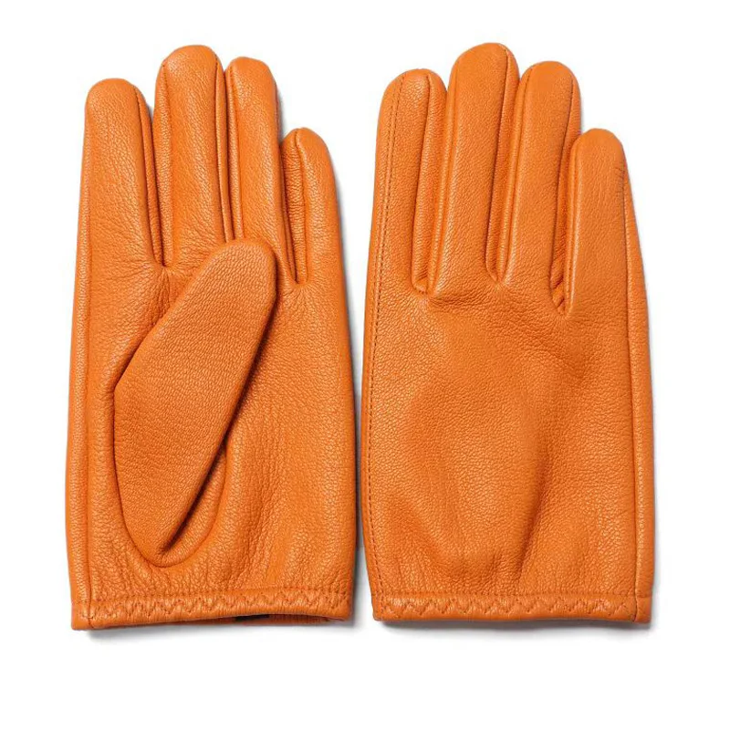 Gants De Travail Peau De Porc XL Orange – Sans Doublure, Sécurité