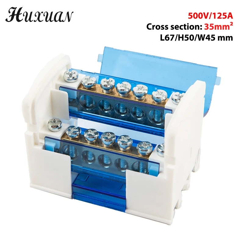 Din rail terminal block Din Rail Terminal block WKH207 Power distribution box Modular connection block
