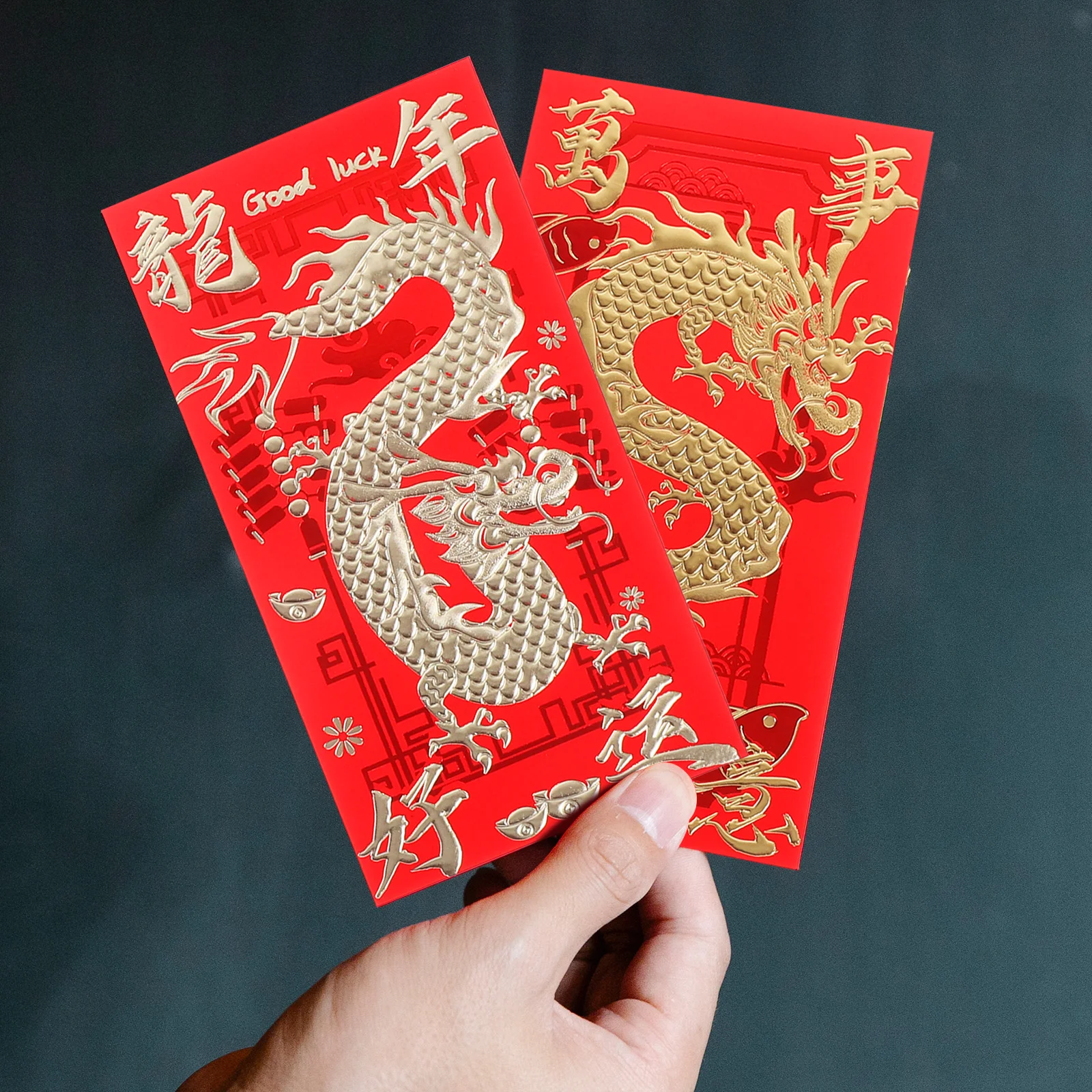

30 Pcs 2024 Year of The Dragon Red Envelope Envelopes Chinese New Lucky Style Paper Festival Pattern Cash Envelops