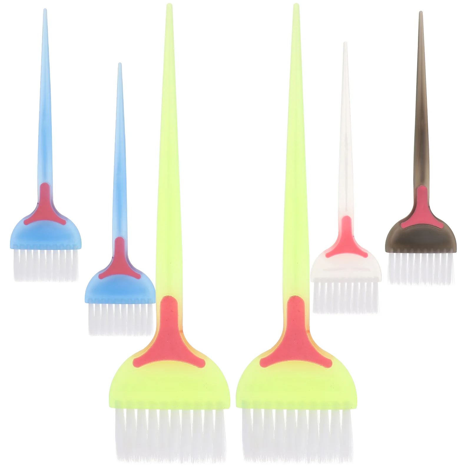 

6 Pcs Hair Dye Brush Tool Hairdressing Tint Soft Fur Coloring Salon Accessories Applicator Dyeing