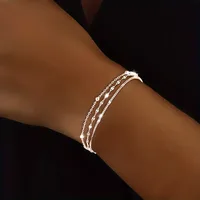 Fashionable and Minimalist Design Chain Multi-layer Bracelet, Versatile Holiday Accessories and Gifts for Women's Daily Use