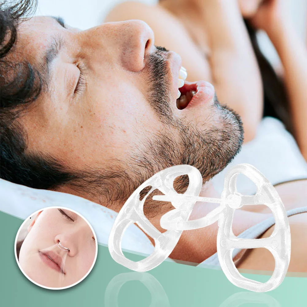Snore Stopper Nasal Dilator Snore Reduction Increases Airflow Anti Snoring Silicone Nose Clip Improve Sleep stop snoring nose clip