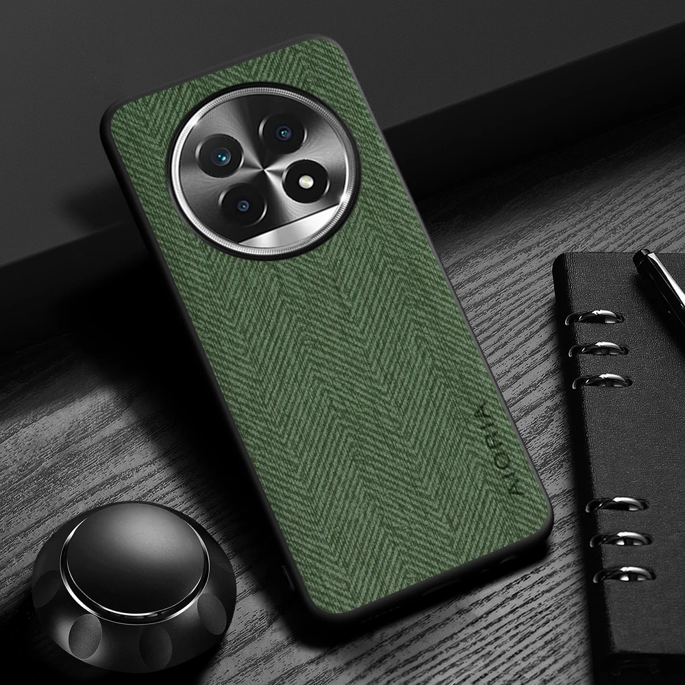 Elegant Leather Wood Grain Phone Case - Simple, Lightweight, Durable Design