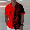 8 Colors 2024 Summer Note Shirt Piano 3D Printed Streetwear Men Women Fashion Oversized Short Sleeve Tops Clothing S-5XL 1