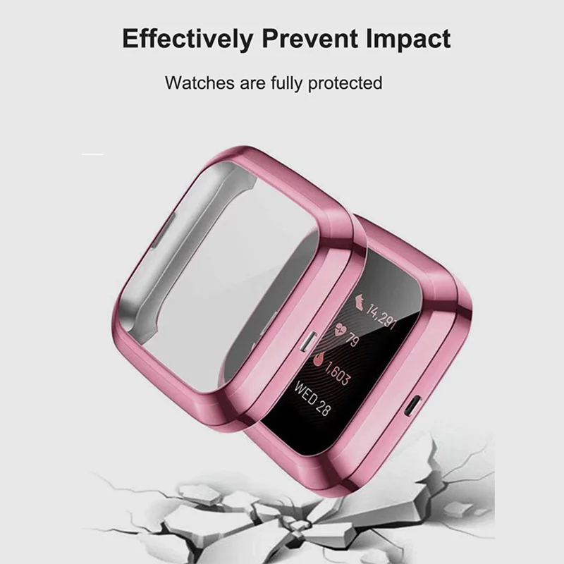 Fitbit Versa ð  ׼, ũ ȣ TPU ̽,  ݼ , Versa 2 3 4   2 Ʈ Ʈ