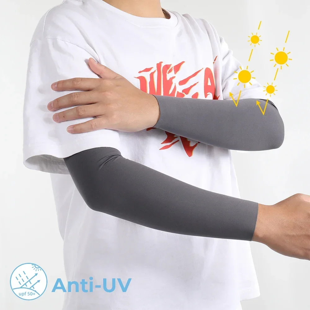 Sports Arm Sleeves Cycling Running Fishing Climbing Arm Warmers Sun UV Protection Cool Hand Cover Elastic Cuffs Summer Men Women cooling arm sleeves sun protection arm sleeves arm sleeves