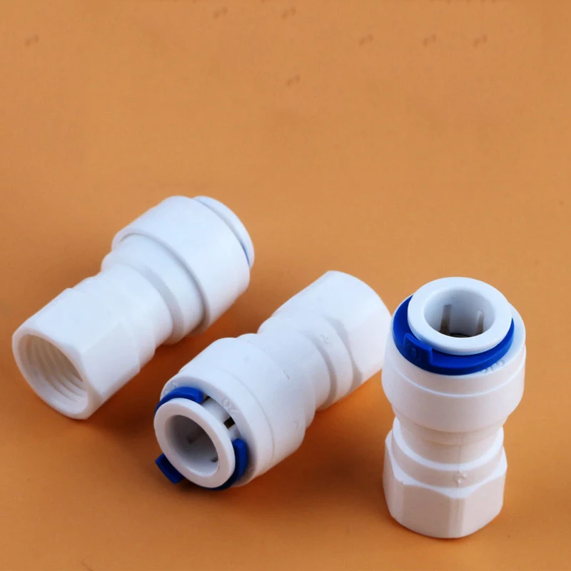 S68ed81fa025843cd8310771f4ff2c181Z 1/4 "gwint żeński wąż OD 3/8" RO System odwróconej osmozy wody manometr adapter 32N prosto do szybkiego łączenia