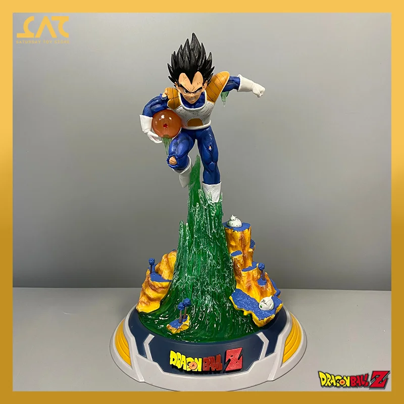 

25cm Dragon Ball Figures Vegeta Iv Anime Figure Gk Vegeta Namek Statue Figurine Pvc Gk With Light Model Doll Ornament Toys Gift