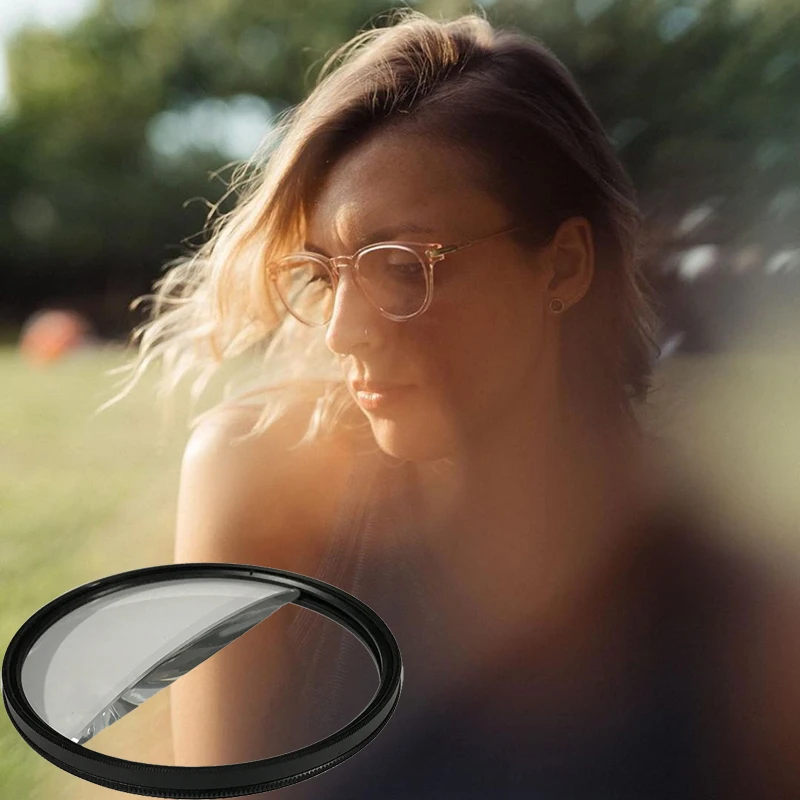 Description Picture 3 of item77mm Split Diopter Camera Filter,Rotating Optical Glass Prism,Special Effect Photography Accessories,Variable Number of Subjects