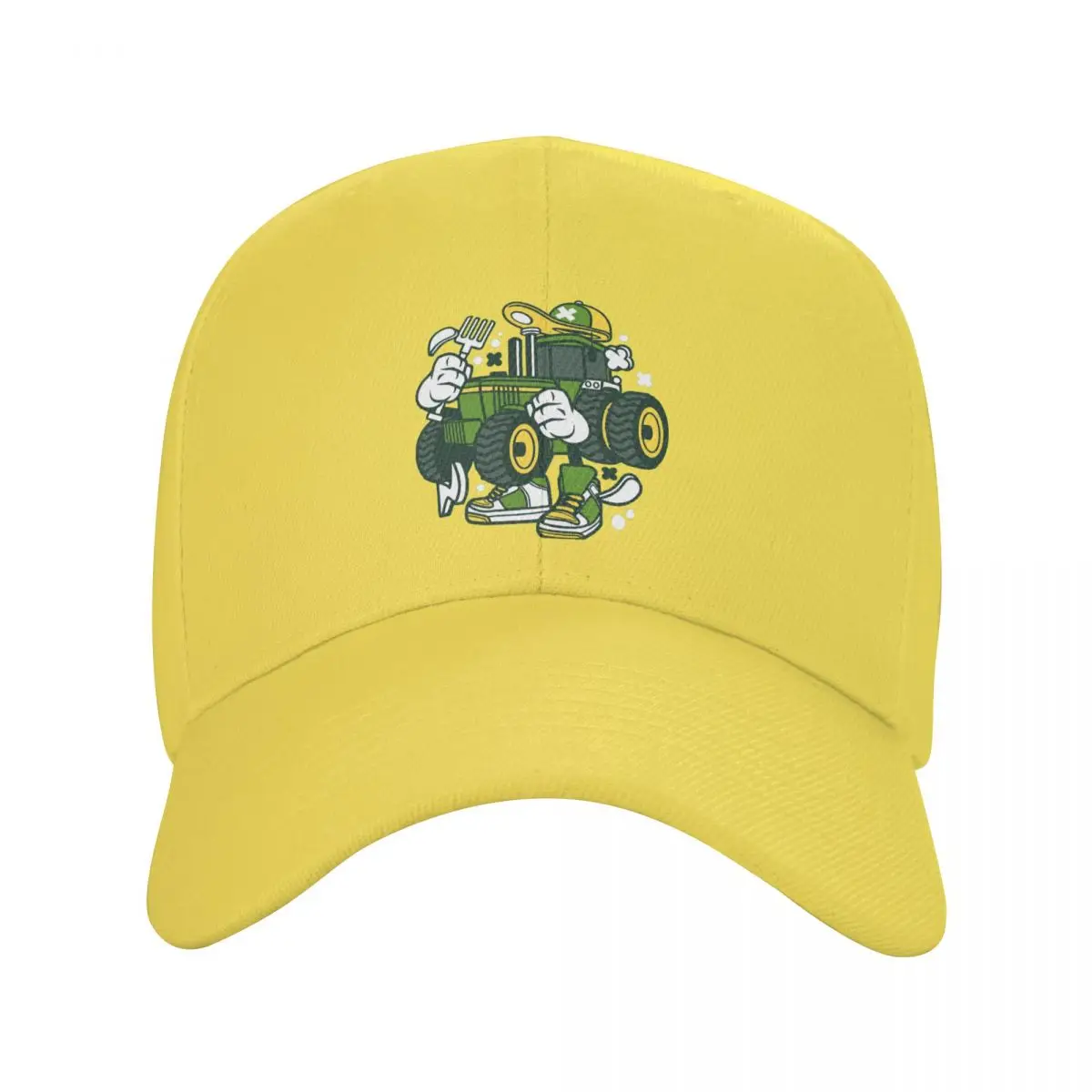 thumbnail image 1 of Gorra de béisbol con diseño de tractor de dibujos animados para hombre y mujer, con visera protectora, estilo snapback, Massey Ferguson., 1 of 7