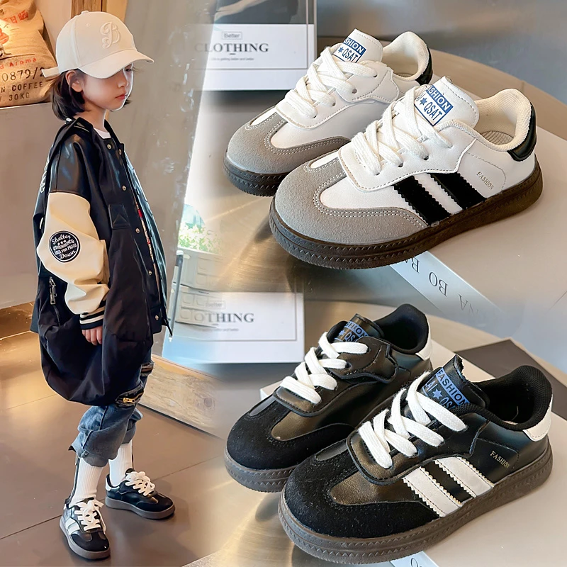 Kids Sneakers Black Children's Casual Shoes Autumn White Boys' and Girls' Sneakers Middle and Large Children's Fashion Non-slip Sneakers kids sneakers sports shoes kids sports shoes kids shoes