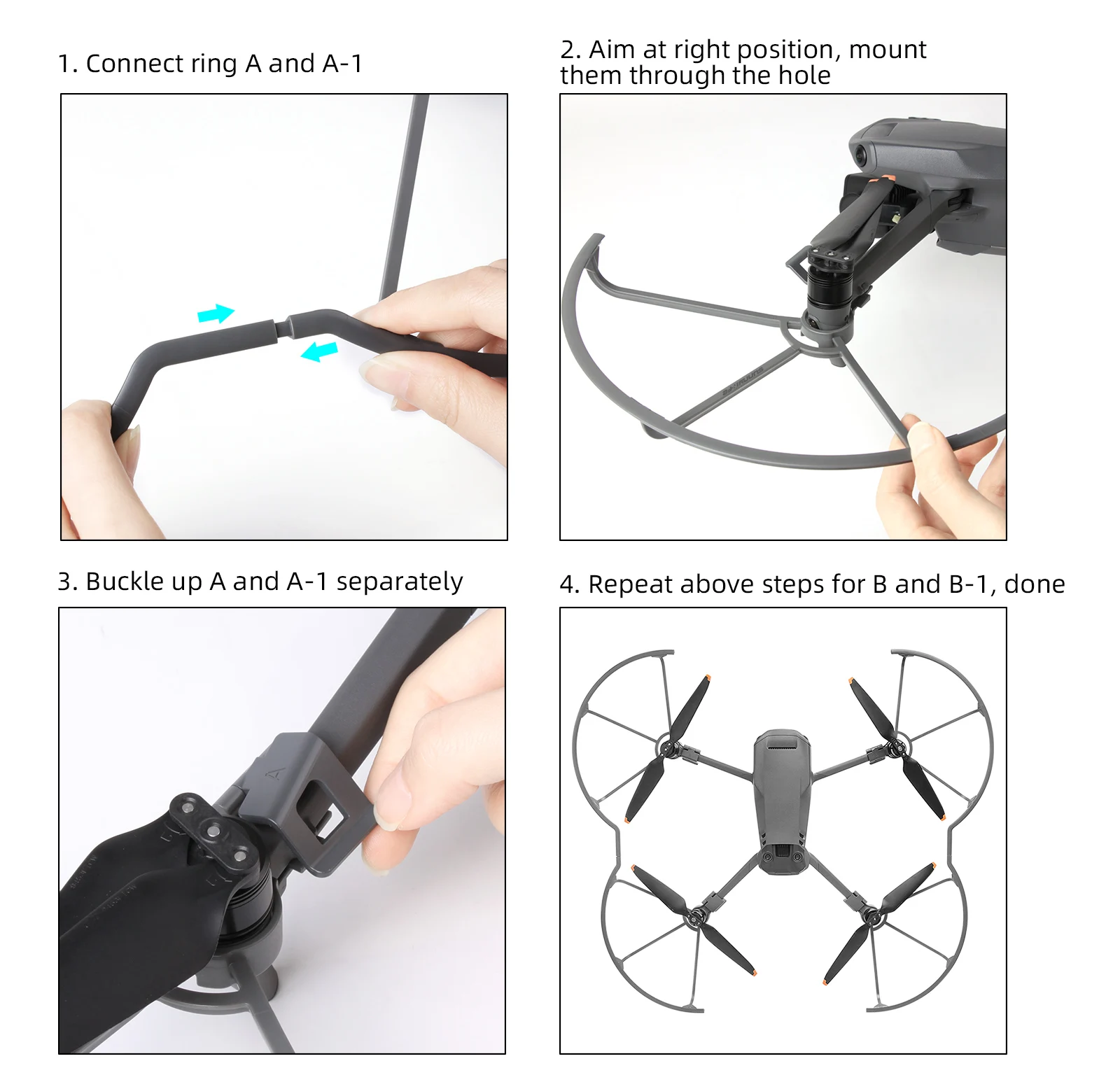 Mavic 3 Drone Propeller Guard Quick install Props Protector Guard for DJI Mavic 3 Drone Universal Accessories selfie drone