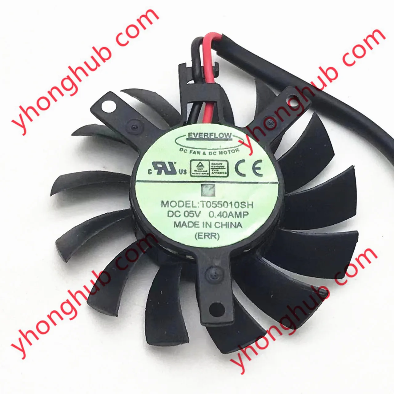 Evercool T055010sh dc 5v 0.40a Dia.45 mm Buraco C.t.c 35x35x27 mm Ventilador de Refrigeração sem Moldura de Fios