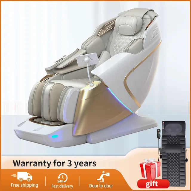 3 Year Warranty Dual-core 4D SL-Track Zero Gravity full body Massage Chair Home 3D Thai Stretch Electric leg lift Massage Sofa